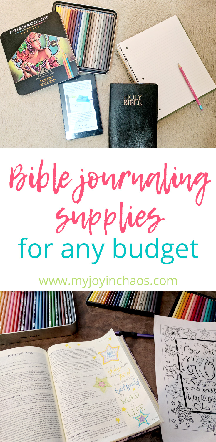 Bible journaling supplies for any budget